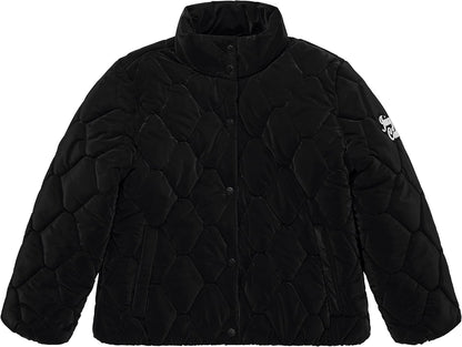 Girls Coat, Faux Fur Hooded Winter Jacket, Warm Padded Parka Hoodie, Kids Heavyweight Winter Coat