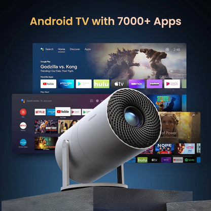 [Electric Focus] Mini Projector with Wifi & Bluetooth , 210°Rotation & Portable Home Projector